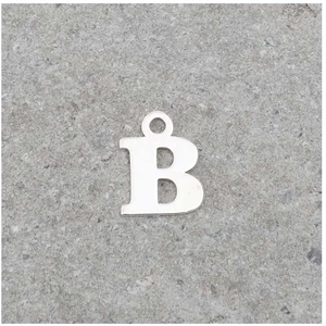 Perles Corner Pendentif Lettre B - Argent Massif 925Vendu parscrapmalin