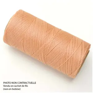 Perles Corner Fil ciré Linhasita pour Micro Macramé 0,5 mm x 10 m NudeVendu parscrapmalin
