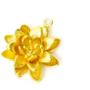 Perles Corner Pendentif Fleur Doré à l'or fin 24KVendu parscrapmalin