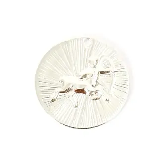 Perles Corner Pendentif Signe Astrologique Sagittaire Argenté 925Vendu parscrapmalin
