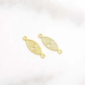 Perles Corner Connecteur  il Doré à l'or fin 24K - 2 pcsVendu parscrapmalin