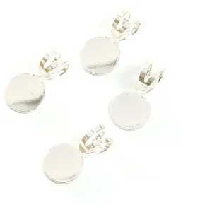 Perles Corner Pendentif Bélière à coller Argenté 925 - 4 pcsVendu parscrapmalin