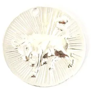 Perles Corner Pendentif Signe Astrologique Taureau Argenté 925Vendu parscrapmalin