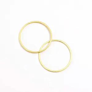 Perles Corner Connecteur Anneau 20 mm Doré à l'or fin 24K - 6 pcsVendu parscrapmalin