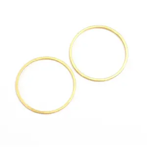Perles Corner Connecteur Anneau 25 mm Doré à l'or fin 24K - 4 pcsVendu parscrapmalin