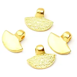 Pendentif Demi-Cercle Doré à l'or fin 24K - 2 pcsVendu parscrapmalin