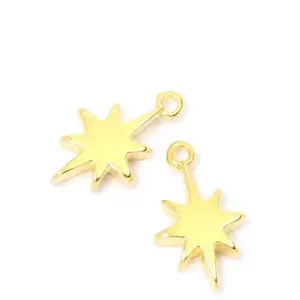 Perles Corner Pendentif Étoile Doré à l'or fin 24K - 2 pcsVendu parscrapmalin