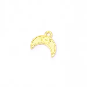 Perles Corner Pendentif Corne Lune Texturée Doré à l'or fin 24K - 2 pcsVendu parscrapmalin