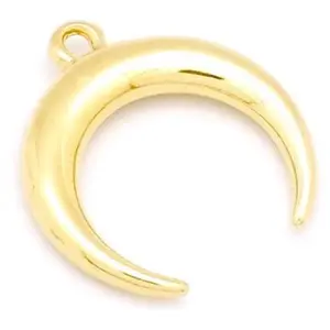 Perles Corner Pendentif Corne Doré à l'or fin 24K 24 x 22 mmVendu parscrapmalin
