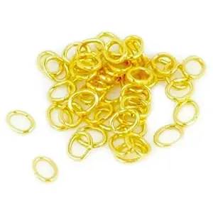 Perles Corner Anneau Ouvert Ovale 3 x 2,4 mm Doré à l'or fin 24K - 100 pcsVendu parscrapmalin