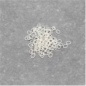 Perles Corner Anneau Ouvert Ovale 3 x 2,4 mm Argenté 925 - 100 pcsVendu parscrapmalin