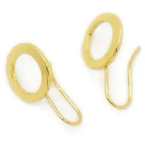 Perles Corner Crochet Boucle d'oreille Disque Doré à l'or fin 24K - 2 pcsVendu parscrapmalin