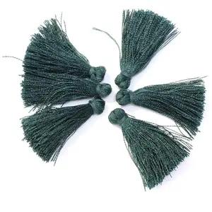 Perles Corner Pompon Gland 30 mm 6 pcs Vert PétroleVendu parscrapmalin