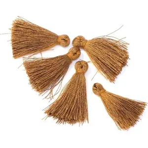 Perles Corner Pompon Gland 30 mm 6 pcs Marron