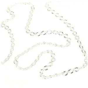 Perles Corner Chaîne à Maillons ovales facettés 0,5 m Argenté 925Vendu parscrapmalin