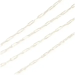 Perles Corner Chaîne à Maillons rectangles 0,5 m Argenté 925Vendu parscrapmalin