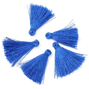 Perles Corner Pompon Gland 30 mm 6 pcs Bleu IntenseVendu parscrapmalin