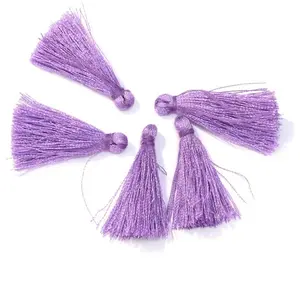 Perles Corner Pompon Gland 30 mm 6 pcs Violet