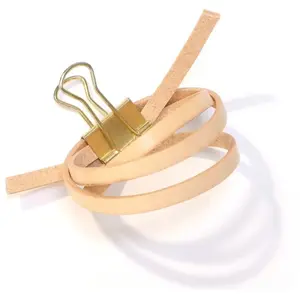 Perles Corner Lanière Cuir Plat 5 mm Nude Naturel 50 cmVendu parscrapmalin