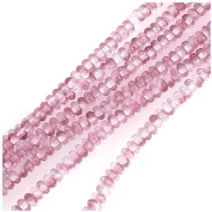 Perles de Bohème sur Fil - Donuts 2 x 4 mm Nuances de Violet