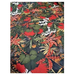 GENERIQUE Tissu d'extérieur fleuri vendu au mètre(...) - magelannoir