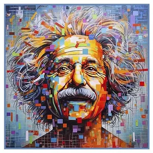 GENERIQUE Carré simili cuir 44x44 cm Einstein(...) -