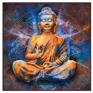 GENERIQUE Carré simili cuir 44x44 cm bouddha(...) -