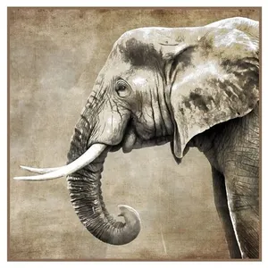 GENERIQUE Carré simili cuir 44x44 cm éléphant(...) - kc0011 pas cher
