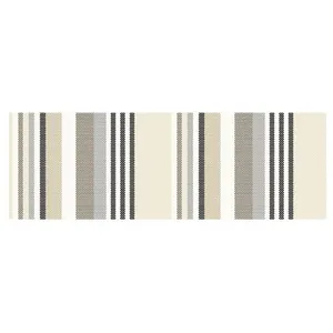 GENERIQUE Tissu d'extérieur déperlant à rayures vendu au mètre(...) - 0 Noir