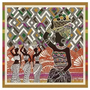 GENERIQUE Carré jacquard 48x48 afrique(...) - kubaterracota