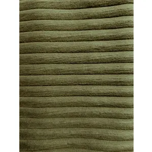 GENERIQUE Tissu d'ameublement grosses côtes (1cm) vendu au mètre(...) - 083 Kaki
