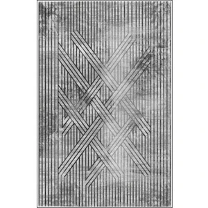 MANI TEXTILE Tapis de salon 80x150 cm Polycoton Fisun Gris 80 x 150 cm pas cher