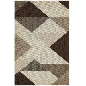 Comparateur de prix : MANI TEXTILE Tapis de salon 80x150 cm Polycoton Miran Marron 80 x 150 cm