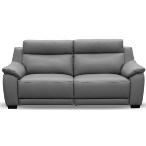 Comparateur de prix : Venesetti Canapé 3 places avec 2 relax électriques cuir gris foncé