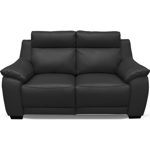 Comparateur de prix : Venesetti Canapé 2 places avec 2 relax électriques en cuir noir