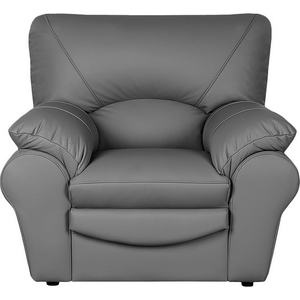 Comparateur de prix : Venesetti Fauteuil 1 place en cuir gris foncé