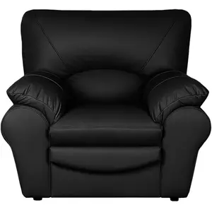 Comparateur de prix : Venesetti Fauteuil 1 place en cuir noir