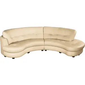 Comparateur de prix : VENESETTI Canapé en cuir beige 5 places, côté accoudoir gauche