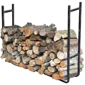 OXEO Range bûches XXL extensible - Range bois grande capacité - Hauteur 150cm - Modulable - Acier revêtement époxy pas cher