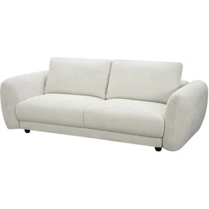 Canapé droit en tissu chenille "Saint Germain S" - 3 places - Beige pas cher
