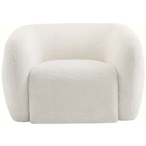 Comparateur de prix : palozi home Fauteuil design bouclette "Washington " - Blanc