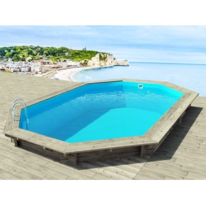 Comparateur de prix : Habitat et Jardin Piscine bois " Bora " 5.86 x 3.86 x 1.30 m