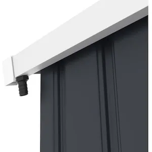 Comparateur de prix : Gouttière pour abri de jardin en métal de 6 à 13 m2