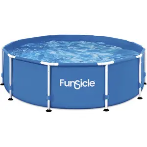 Piscine tubulaire ronde "Auria"   305 x 76 cm - BleuVendu parhabitat-et-jardin