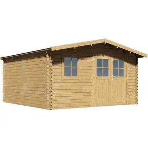 Comparateur de prix : Abri de jardin bois "Belval" - 19 m² - 28 mm