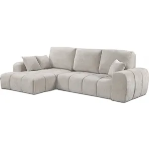 Habitat et jardin Canapé D'angle Gauche Convertible En Tissu Chenille ...