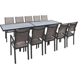 Comparateur de prix : Salon de jardin repas extensible "Lagos" - 200/320 x 105 x 76 cm - Tau...