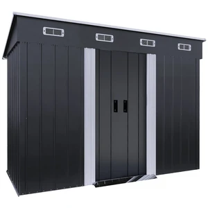 Abri de jardin métal "Denver" - 3,28 m² - Gris pas cher