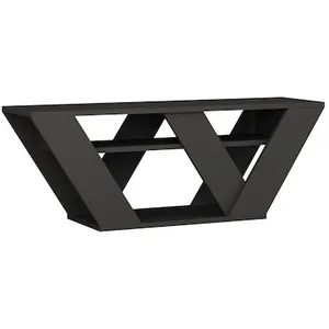 Meuble TV en bois "Pipralla" - 110 x 30 x 40 cm - Anthracite pas cher