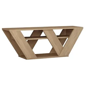 Meuble TV en bois "Pipralla" - 110 x 30 x 40 cm - Chêne